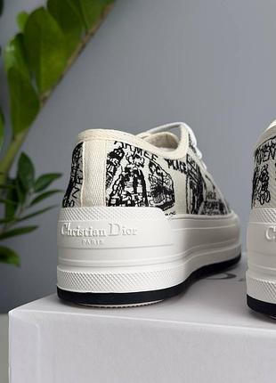 Кеди d1or b23 platform white black logo 8