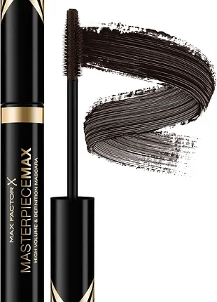 Туш для вій max factor masterpiece max mascara чорна, коричнева, темно-синя, для об'єму та розділення