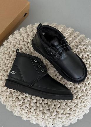 Шкіряні уггі ugg neumel leather black
