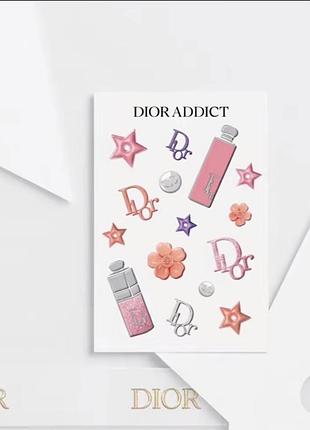 Брендові стікери/наліпки dior addict🌸