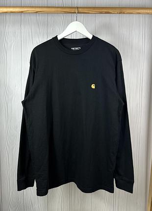 Carhartt chase black кофта світшот з гарним базовим дизайном розмір м