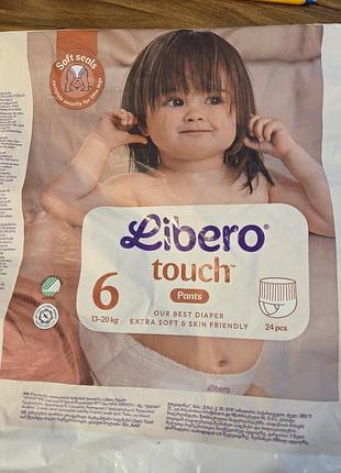 Підгузки libero touch pants 6 (13-20 кг) 24 шт