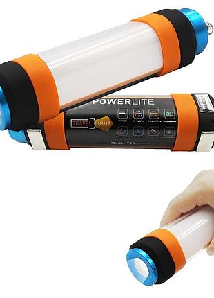 Фонарик лампа rechargeable waterproof lamp power lite t15 2600mah