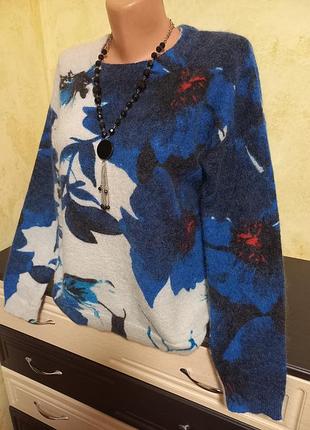 Свитер gerard darel 35% kid moher 35% шерсть s-m премиальный бренд