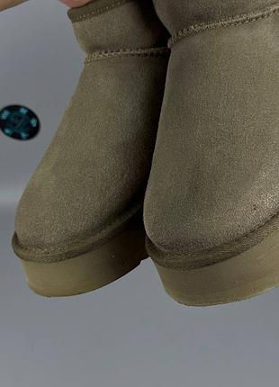 Ugg australia classic ultra mini platform ботинки черевики сапоги угги дутики кросівки кроссовки зимние зимові замша чоловічі жіночі взуття обувь угг 4