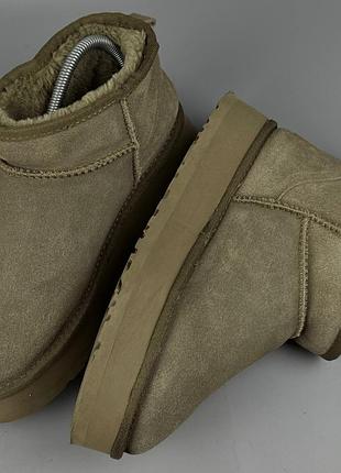 Ugg australia classic ultra mini platform ботинки черевики сапоги угги дутики кросівки кроссовки зимние зимові замша чоловічі жіночі взуття обувь угг 7