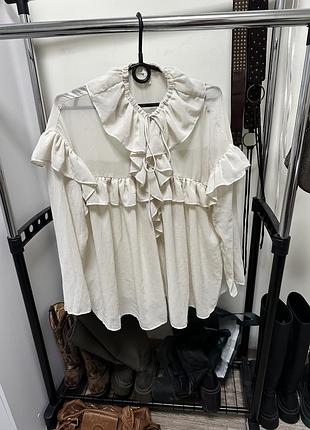 Блуза жіноча h&m молочного кольору, розмір s