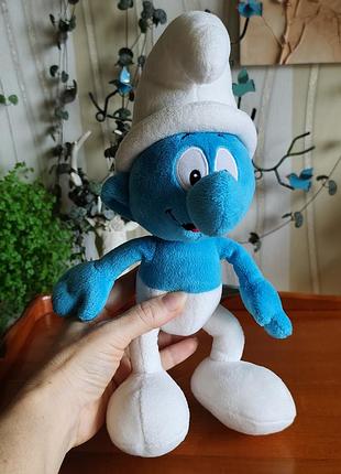 Оригінальна м'яка іграшка смурф the smurfs / плюшевий смурфик peyo