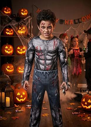 Костюм карнавальный на хелловин halloween волкулаки волкулака волк зомби перевертыш монстр зомбы оборотов уурдалака для мальчика 8-9 лет
