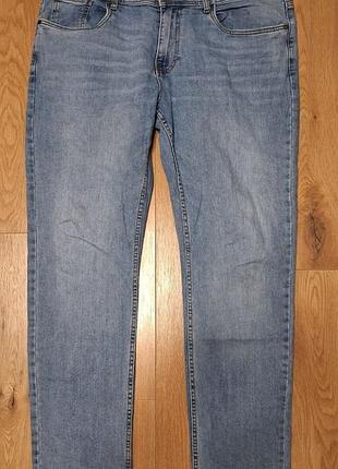Джинсы мужские синие эластичные pier one, размер 2xl - 3xl.