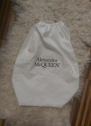 Шопер пильник alexander mcqueen білий текстильний