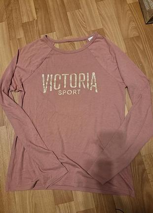 Кофта жіноча victoria's secret sport з довгим рукавом тілесно- рожева