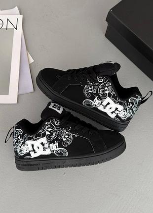 Кросівки dc court graffik black white sabbath pixie