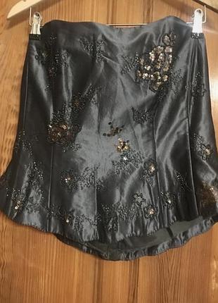 Американський вечірній шовковий от кутюр корсет renee couture 56-58