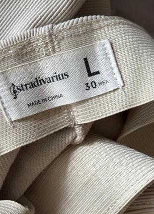 Штани брюки кльош в рубчик жіночі висока посадка zara stradivarius h&m осінні зимові
