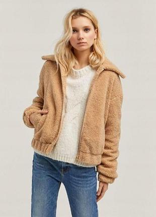 Куртка тедди stradivarius, r.m-l 2