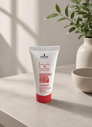 Маска-бустер для поврежденных волос schwarzkopf professional bc bonacure repair rescue treatment (care-boost complex) объемом 30 мл.