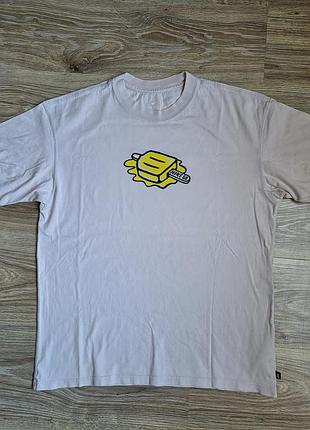 Nike sb t-shirt найк сб скейтерская футболка с принтом мороженое бежевая пудровая свежие коллекции размер m м dd1316-805 скейтерская streetwear оригин