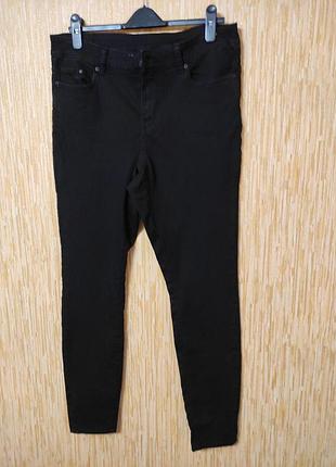 Женские джинсы скинни черные р.50-52/eur 44