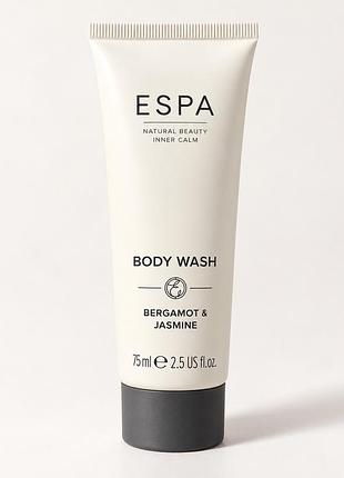 Гель для душу espa bergamot & jasmine body wash, 75 мл