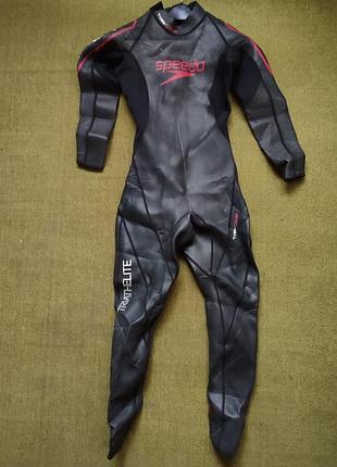 Спортивний костюм жіночий speedo чорний, червоний розмір s