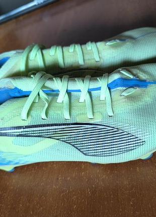 Бутси футбольні puma ultra 5 ultimate салатово-зелені розмір 36, устілка 22,5 см