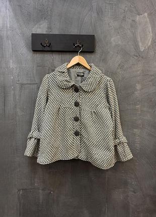 Пальто вкорочене полу пальто  missiko couture твідове