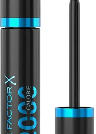 Туш для вій максфактор max factor 2000 calorie waterproof volume mascara чорна водостійка, подовжуюча, лікувальна та для об'єму 2