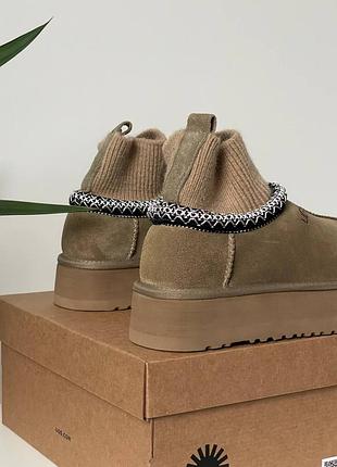 Угги уггі угг ugg tasman platform sock khaki 4