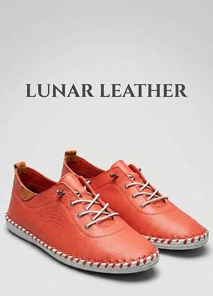 Туфлі жіночі анатомічні натуральні мокасини,фірмові сліпони lunar leather,англія,р.41