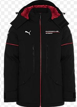 Куртка унісекс puma x porsche motor sport team winter jacket чорна