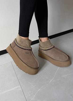 Угги уггі угг ugg tazz sock khaki 4