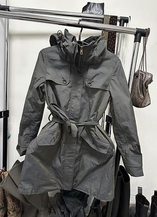 Жіночий утеплений тренч weekend max mara хакі 36