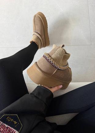 Угги уггі угг ugg tazz sock khaki 2