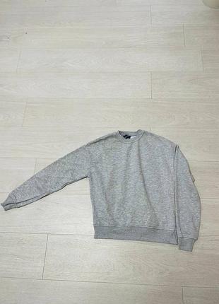Жіночий світшот primark оверсайз сірий меланж xs/s