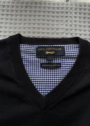 Светр чоловічий paul costelloe,темно-синій,розмір m-l