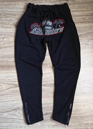 Trapstar london shooters sweatpants трапстар брюки спортивные джоггеры черные вышивка логотип молнии снизу размер s с drill streetwear утепленные флис