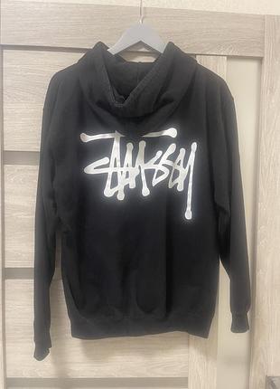 Худі stussy чорне 2