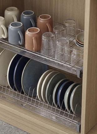 Сушарка для посуду premium хром для модуля 700 мм 2