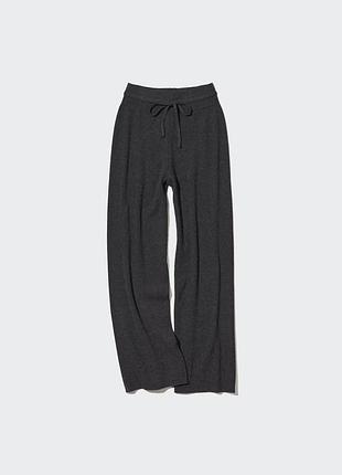 Брюки жіночі uniqlo трикотажні, сірі, xl