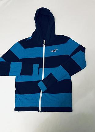 Толстовка hollister на молнии с капюшоном кофта худи