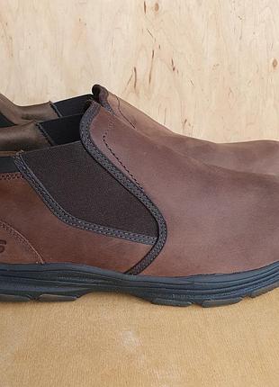 Мужские кожаные ботинки skechers р.42,5-43