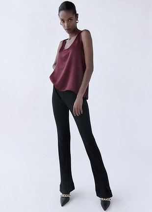 Сатиновий топ майка zara 2