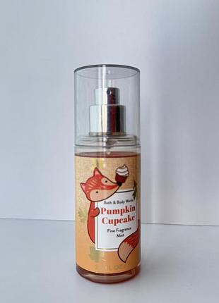 Парфумований спрей bath & body works pumpkin cupcake