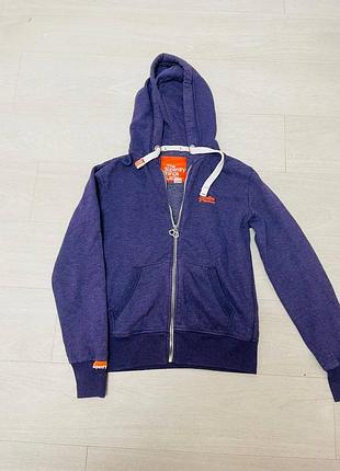 Худі чоловіче superdry orange label фіолетове