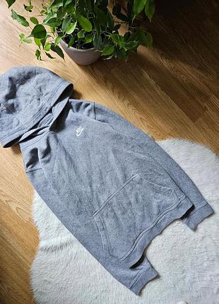 Худі з капюшоном утеплений nike сірий на хлопця 11-13років