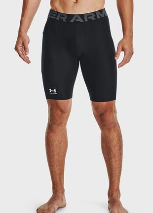 Мужские черные компрессионные шорты under armour compression shorts оригинал тренировочные трусы андер армор