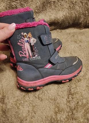Продам детские зимние термочаги barbie,29 размер.бренду deltex