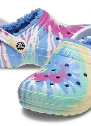 Оригінальні утеплені крокси капці crocs p.m6w8 38 24cм
