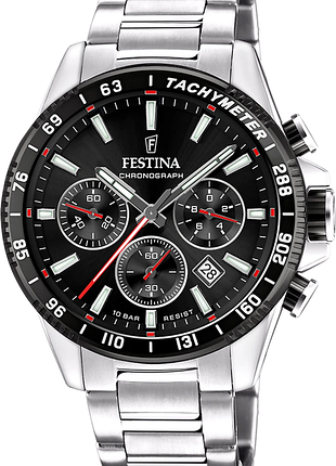 Чоловічий годинник festina timeless chronograph f20560/6 оригінал гарантія